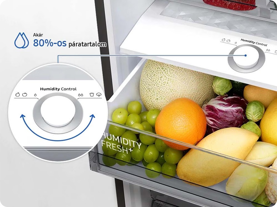 Optimális páratartalom a hosszantartó frissességért