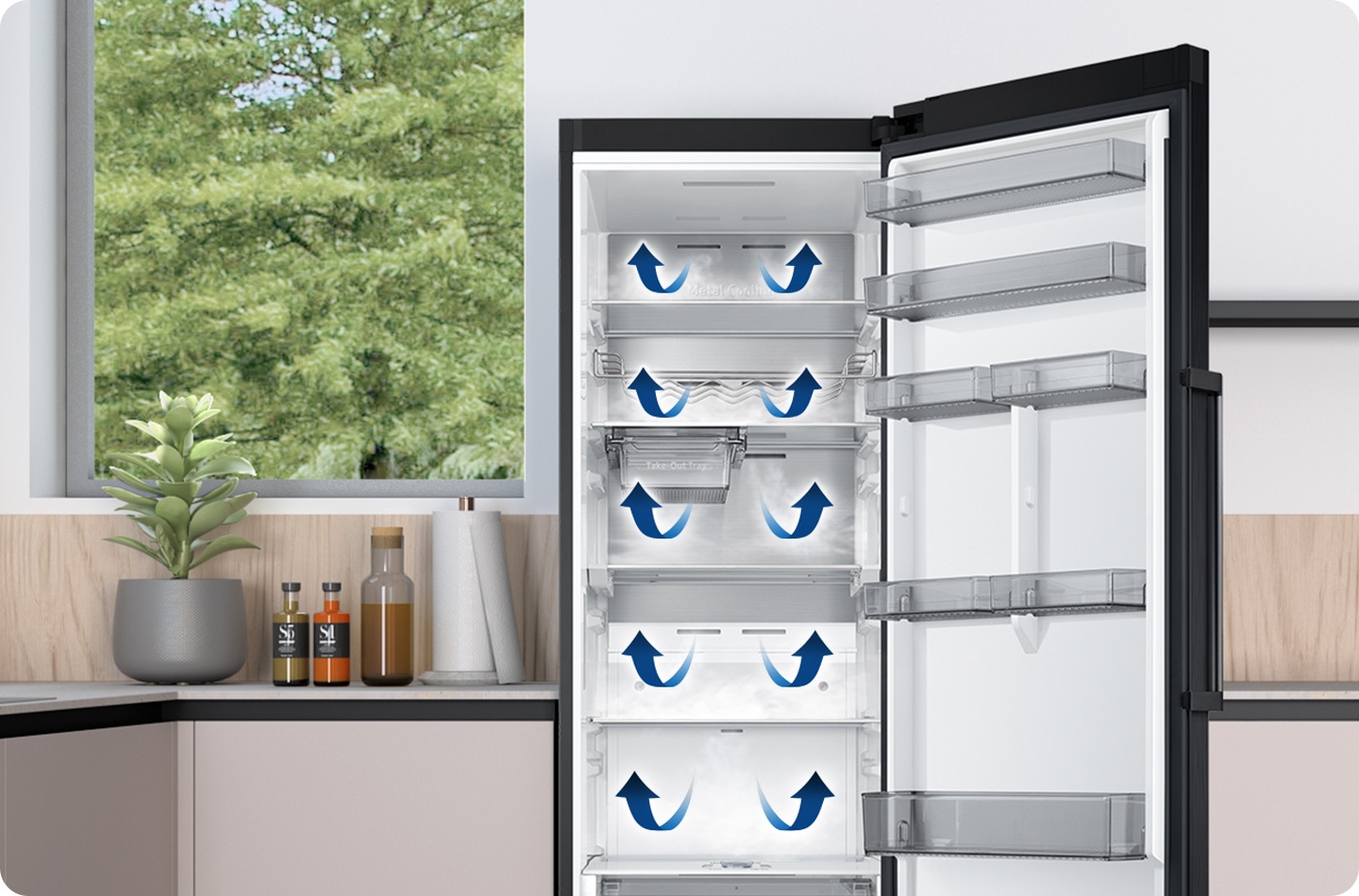 Egyenletes hűtés saroktól sarokig