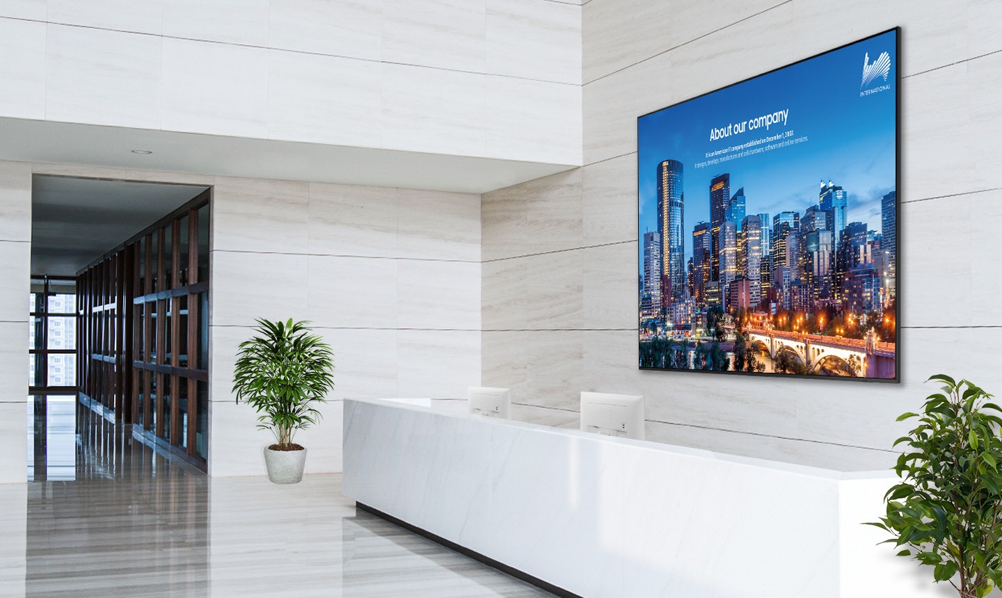 Elegáns és időtlen kijelző, jelentős hatással