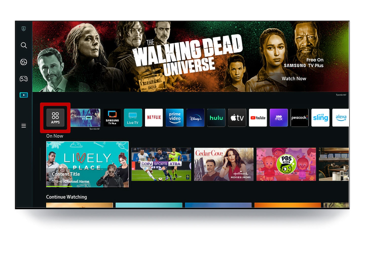 Реклами и препоръки за устройства с потребителски интерфейс Smart Hub