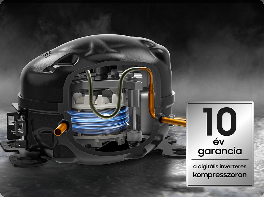 10 év jótállás digitális inverter kompresszorra