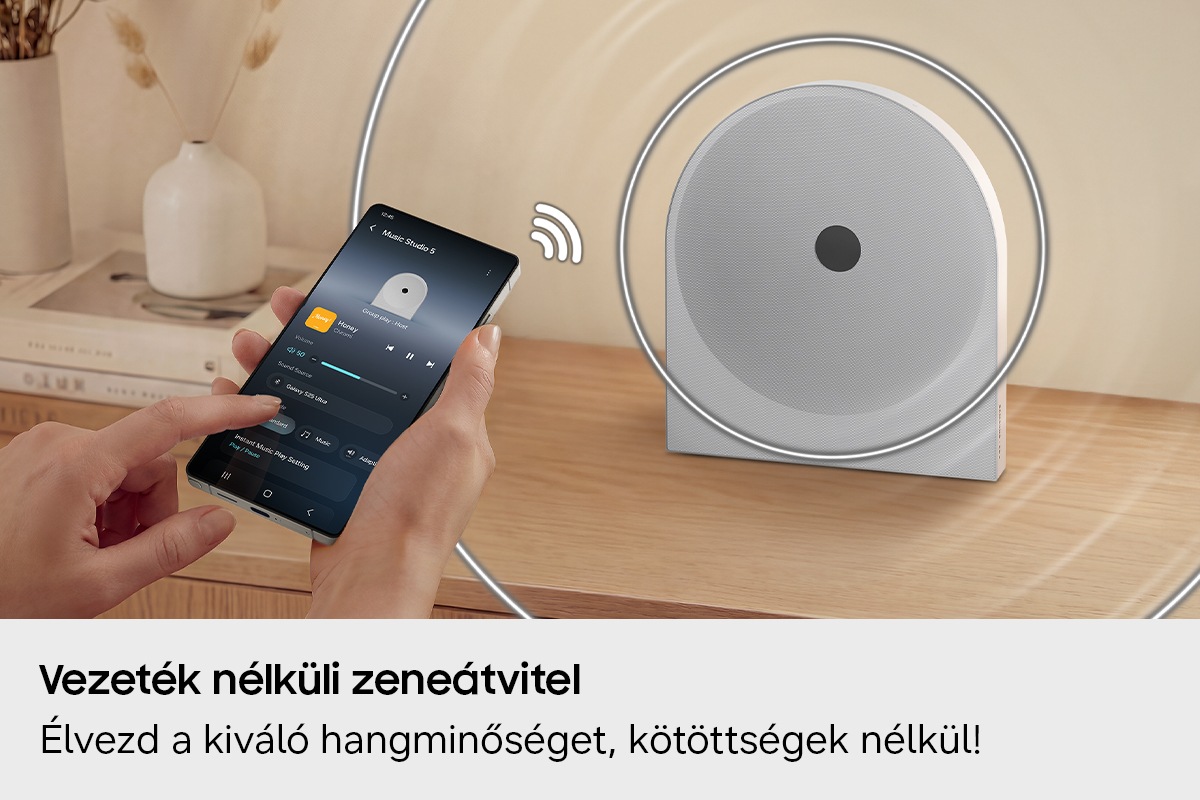 Music Studio 5 LS51H Wifi-bluetooth vezeték nélküli hangszóró (2026) Fehér