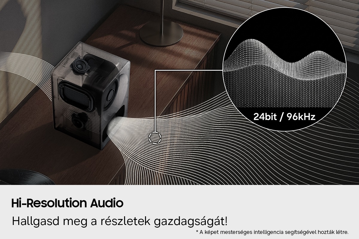Music Studio 7 LS70H WiFi-Bluetooth vezeték nélküli hangszóró (2026) Fekete