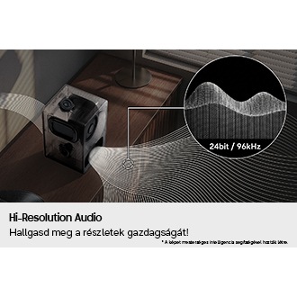Music Studio 7 LS70H WiFi-Bluetooth vezeték nélküli hangszóró (2026) Fekete