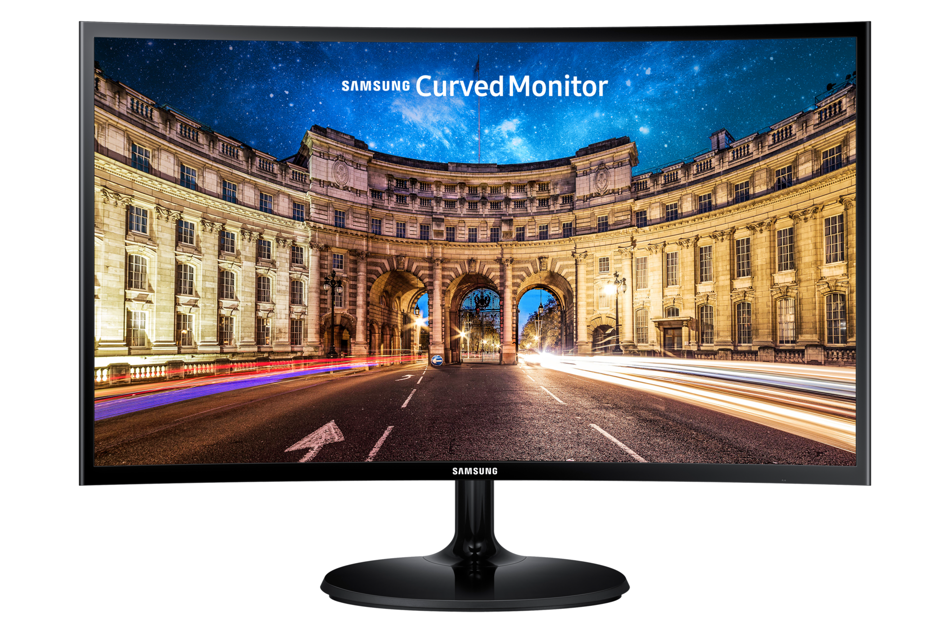 Samsung Ívelt VA monitor 23,5" CF390, 1920x1080, 16:9, 250cd/m2, 4ms, 60Hz, D-Sub/HDMI, FreeSync