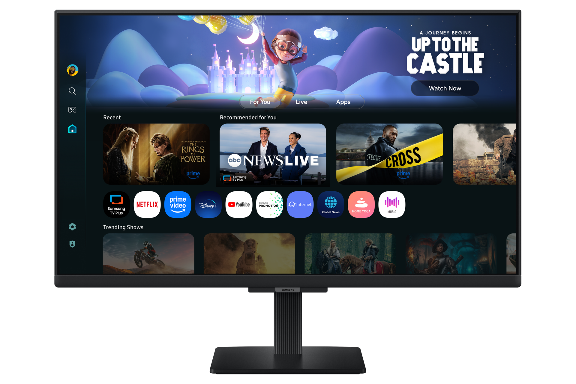 27"/32" Smart Monitor M5 M50F FHD (Black) Front2 Black 