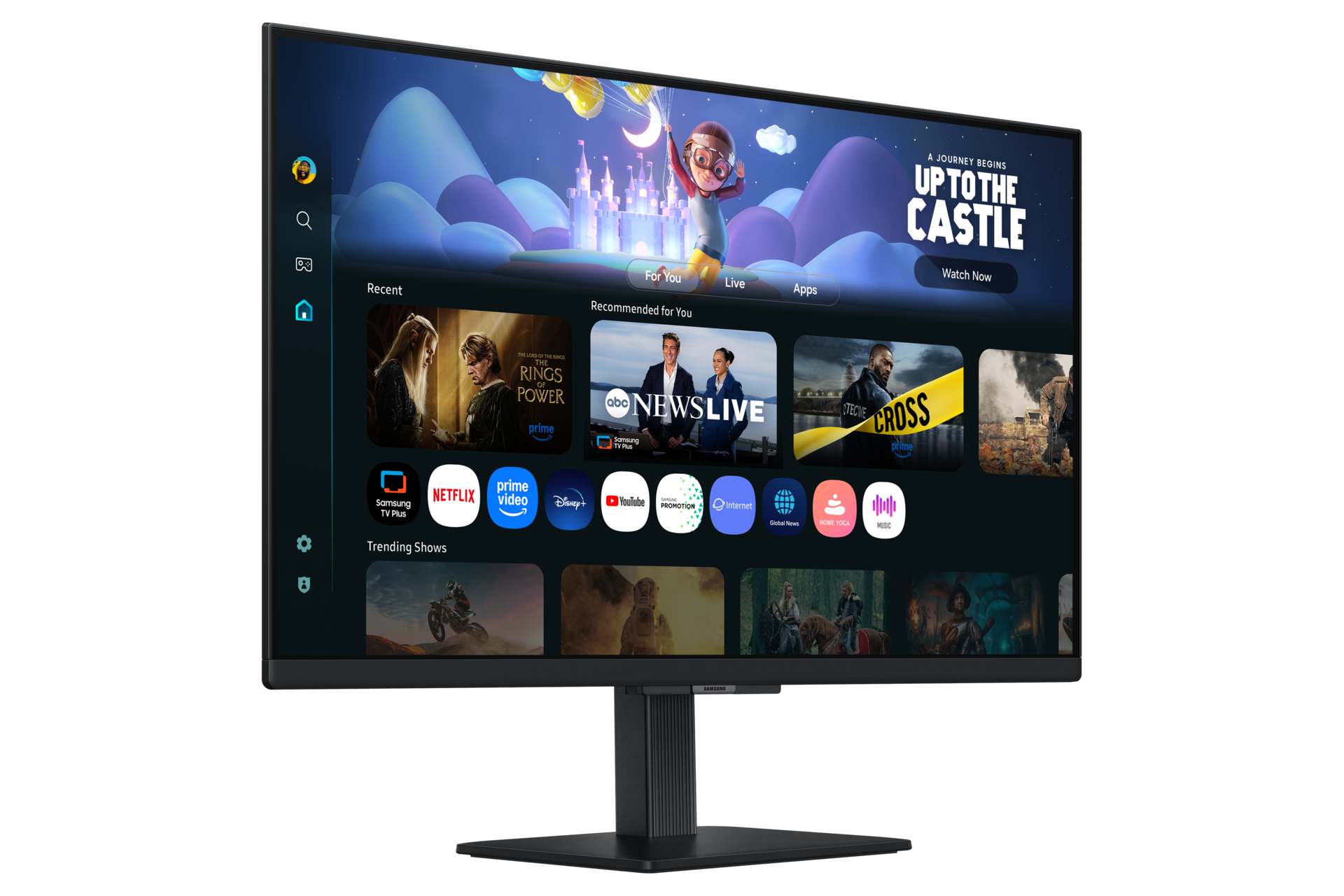 27"/32" Smart Monitor M5 M50F FHD (Black) L-Perspective Black 