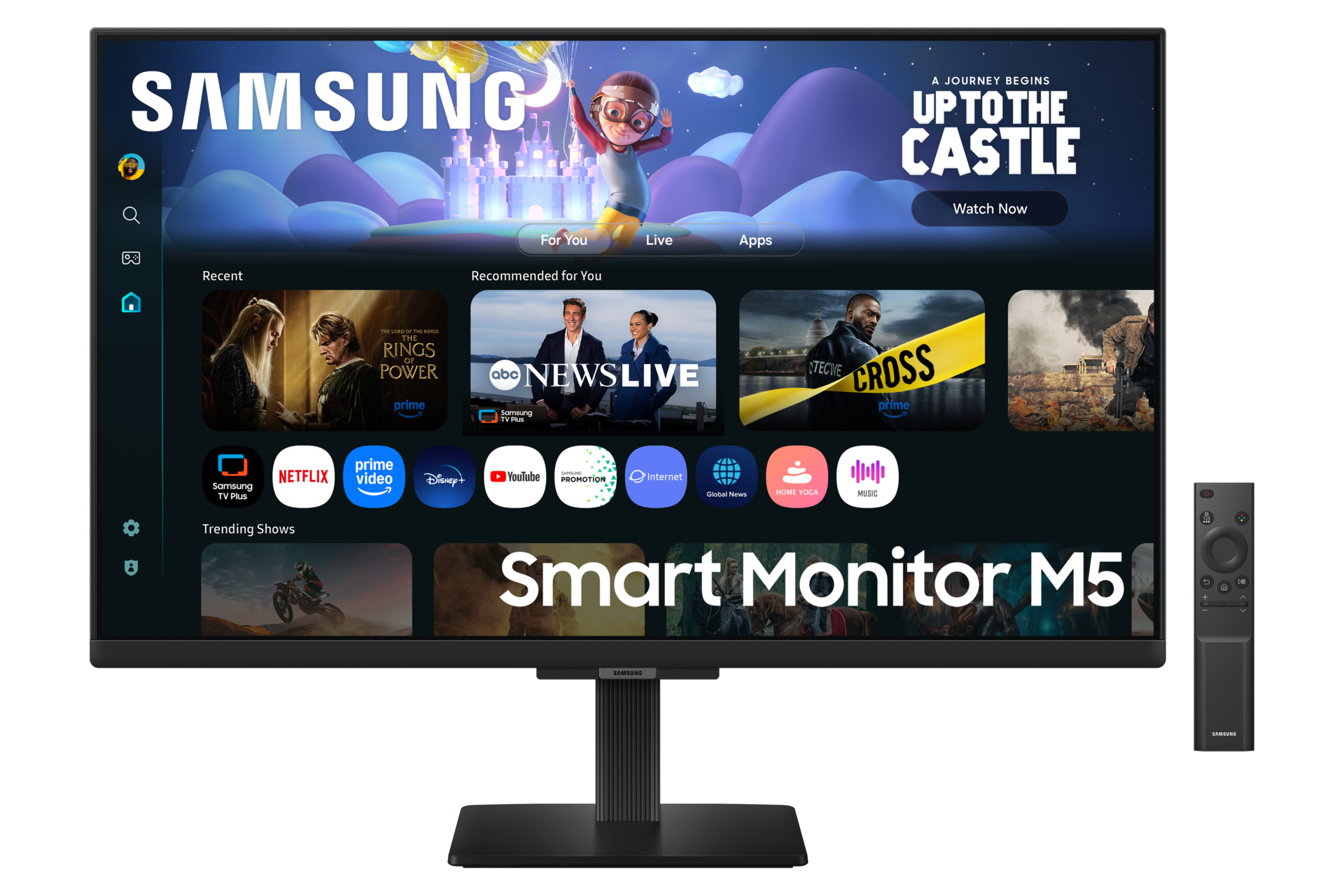 27"/32" Smart Monitor M5 M50F FHD (Black) Front3 Black 