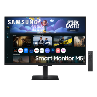27"/32" Smart Monitor M5 M50F FHD (Black) Front3 Black 