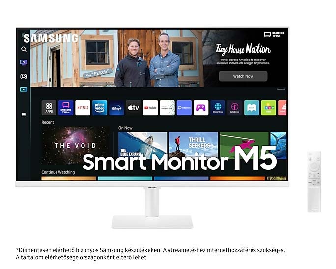 Samsung 32" Sík monitor Smart TV funkcióval