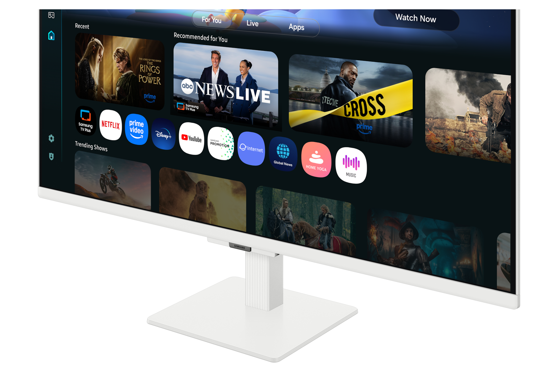 27"/32" Smart Monitor M5 M50F FHD Detail White 