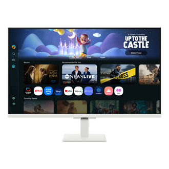 27"/32" Smart Monitor M5 M50F FHD Front2 White 