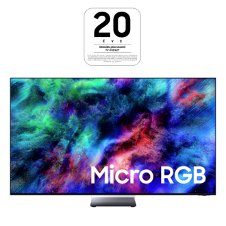 85" Micro RGB R95H 4K Samsung Vision AI Smart TV (2026) fekete
