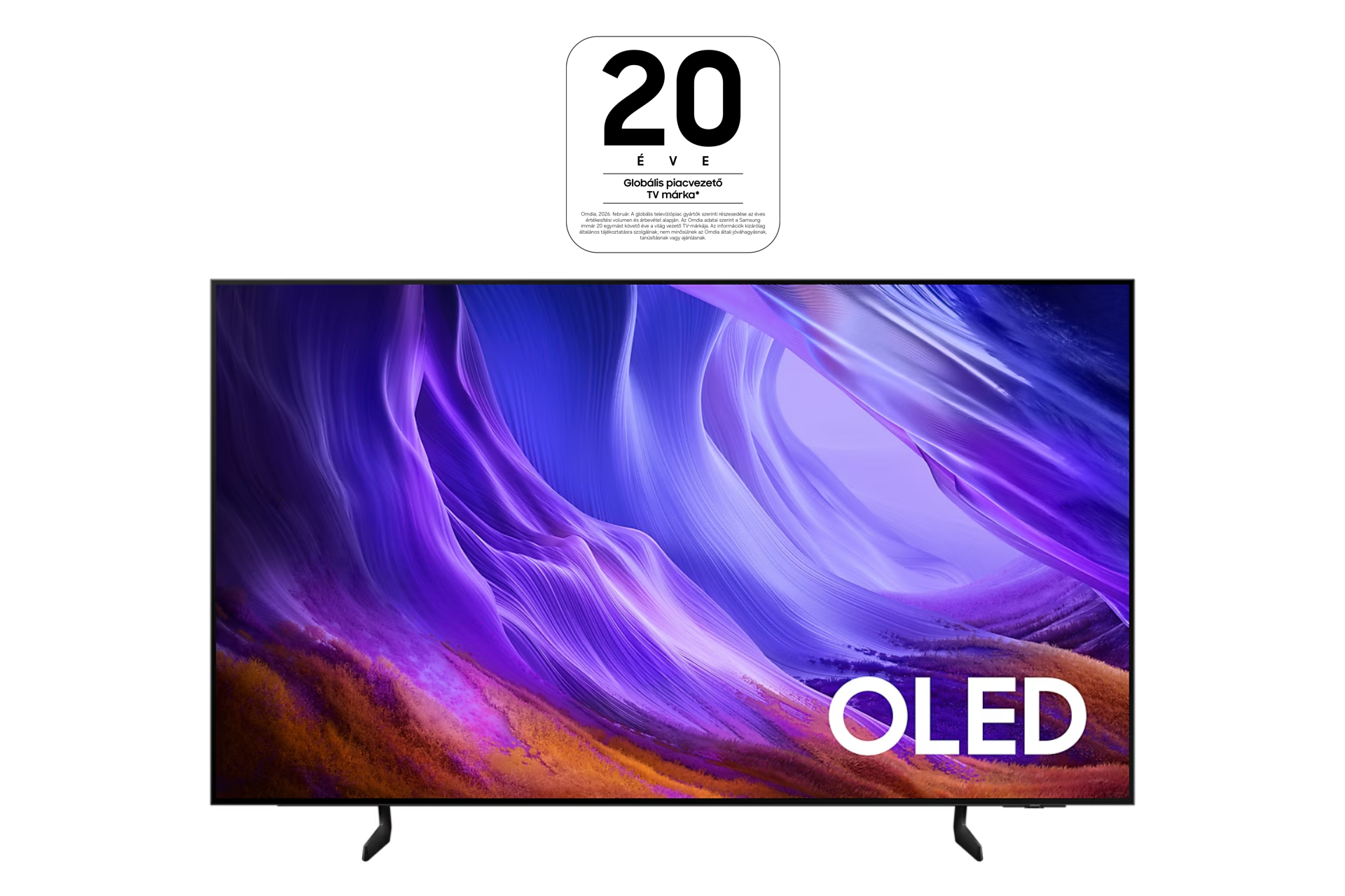 {size}" OLED S85H 4K Samsung Vision AI Smart TV (2026) Front Graphite 