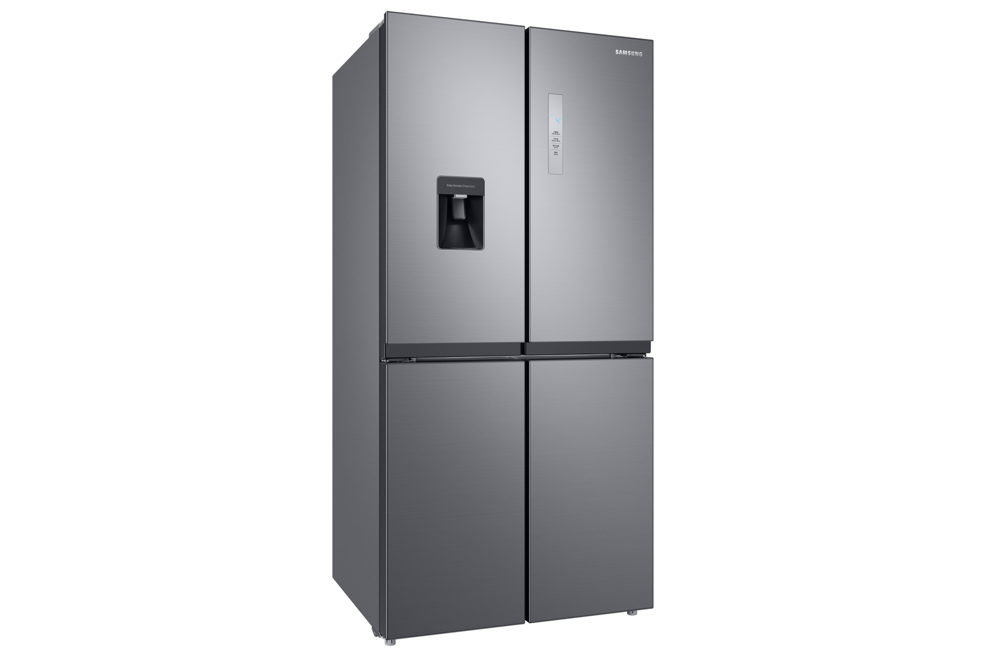 RF4000TM French Door Refrigerators with Non-Plumbing Water Dispenser L-Perspective Gray 