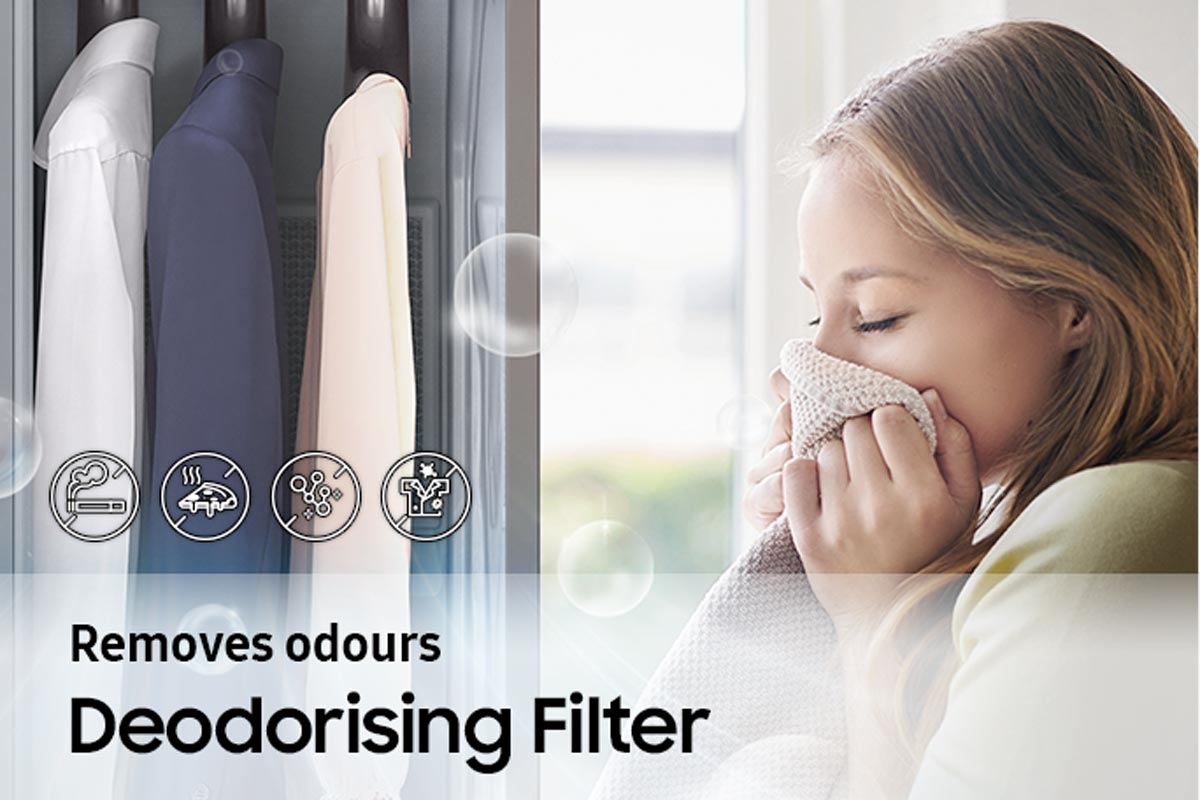 Deodorising Filter removes odours