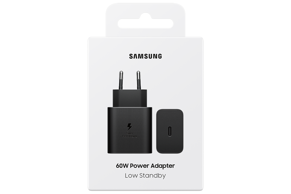60W Power Adapter (Black) Package Black 