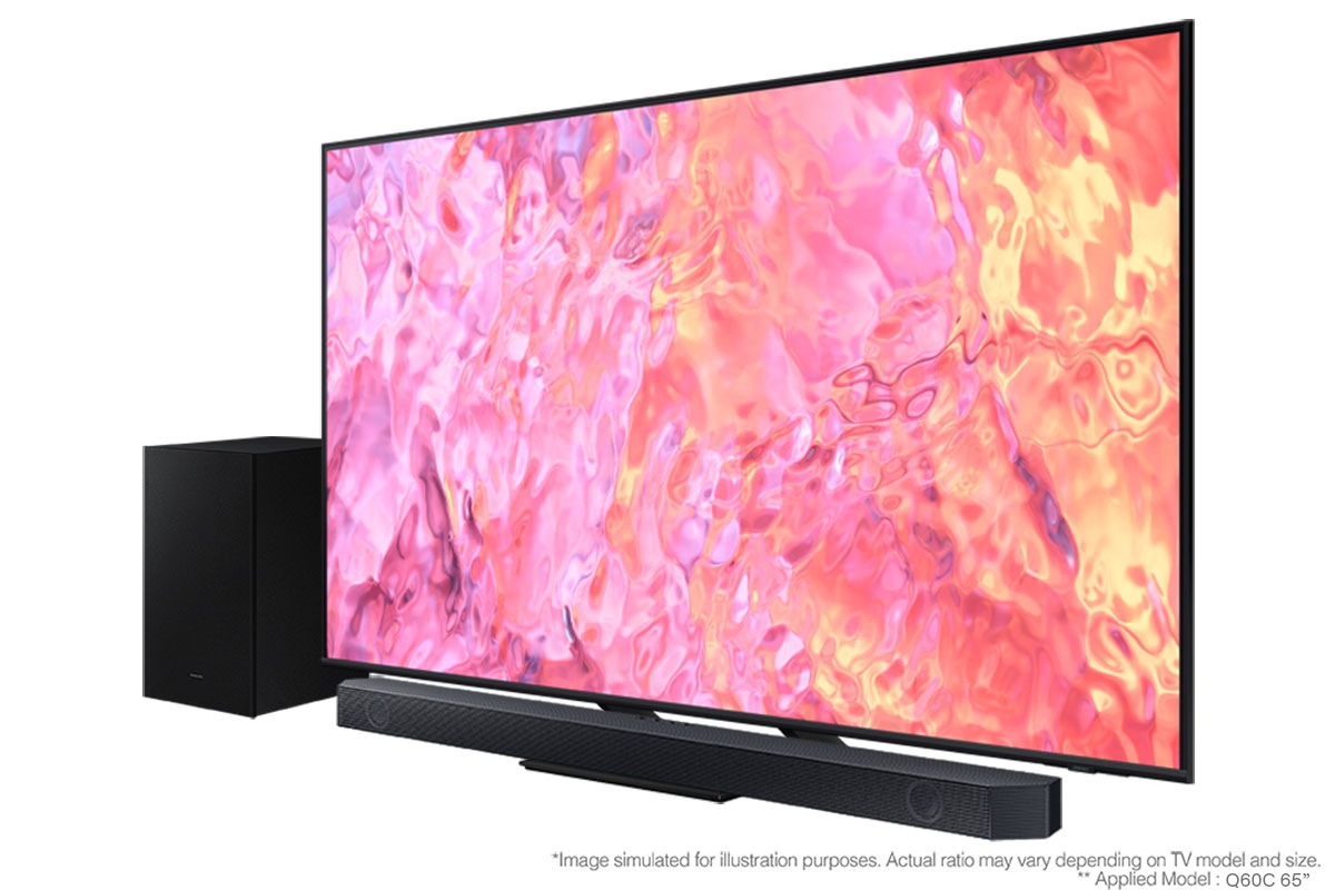 75" QLED 4K Q60C and Premium Q-Series Soundbar HW-Q600C