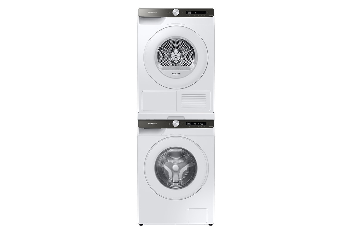 9 kg Washer with Ecobubble and 8 kg dryer with heat pump technology package