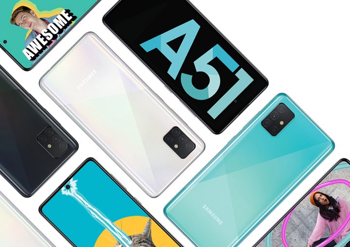 Galaxy A51 Blue 128GB Spesifikasi Review Samsung Indonesia