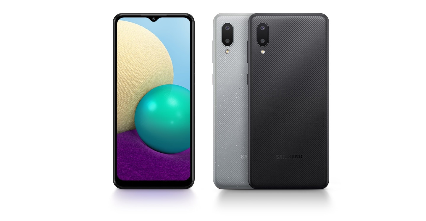 Five devices are displayed to appeal their colors and design. Four reversed ones are in blue, red, silver and black while one is looking at the front.