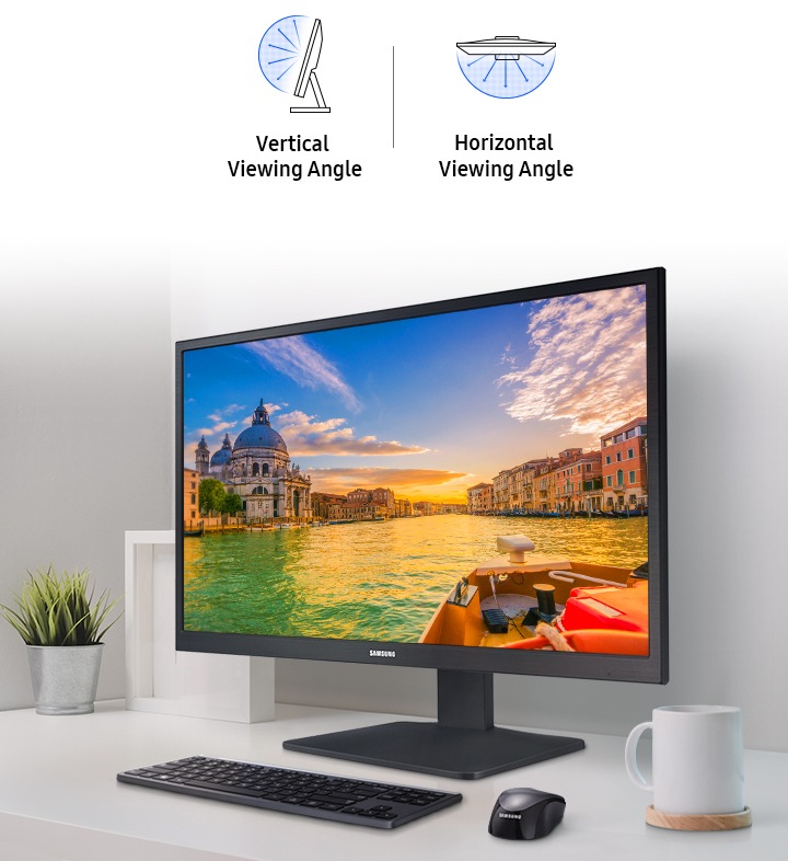 19 SA33 HD Monitor with Eye-saving Feature and Dual Interface  LS19A330NHEXXD