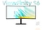 There is a monitor and its top is closed up. And when it is zoomed out, the logo of the product, 'ViewFinity S6' is shown.