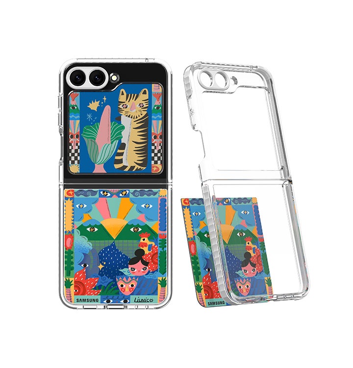 Galaxy Z Flip5 Flipsuit Case Liunic Edition Blue Samsung Indonesia