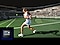 Various elements of the tennis match including tennis ball, tennis court sidelines, tennis racket and audience are highlighted on screen. It shows the Samsung AI Neural Quantum Processor Lite 8K's ability to improve quality in real-time.