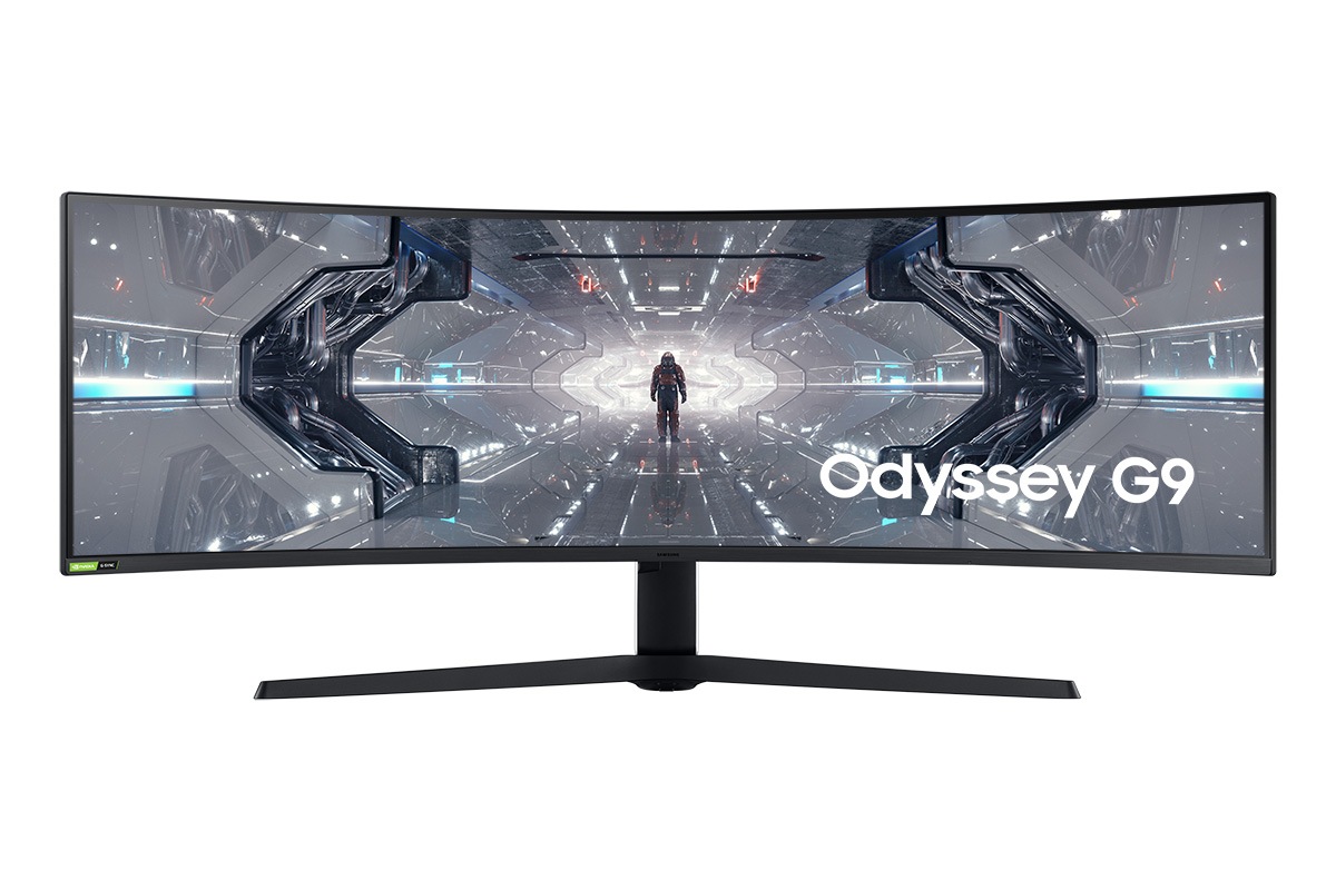 Monitor gaming 49 inci Samsung Odyssey dengan layar lengkung dan refresh rate 240Hz dan akurasi warna Adobe RGB 92%. Beli dan lengkapi desktop gaming PC Anda.