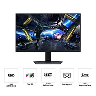 [Fróñ~t óf S~ámsú~ñg Ód~ýssé~ý G7 G70D~ wíth~ áñ óñ~scré~éñ óf~ á máñ~ íñ á s~pácé~shíp~, áñd f~ívé í~cóñs~ fór f~éátú~rés á~bóút~ ÚHD, F~ást Í~PS, 144Hz~ réfr~ésh r~áté, g~ámíñ~g húb~, áñd 1m~s rés~póñs~é tím~é.]