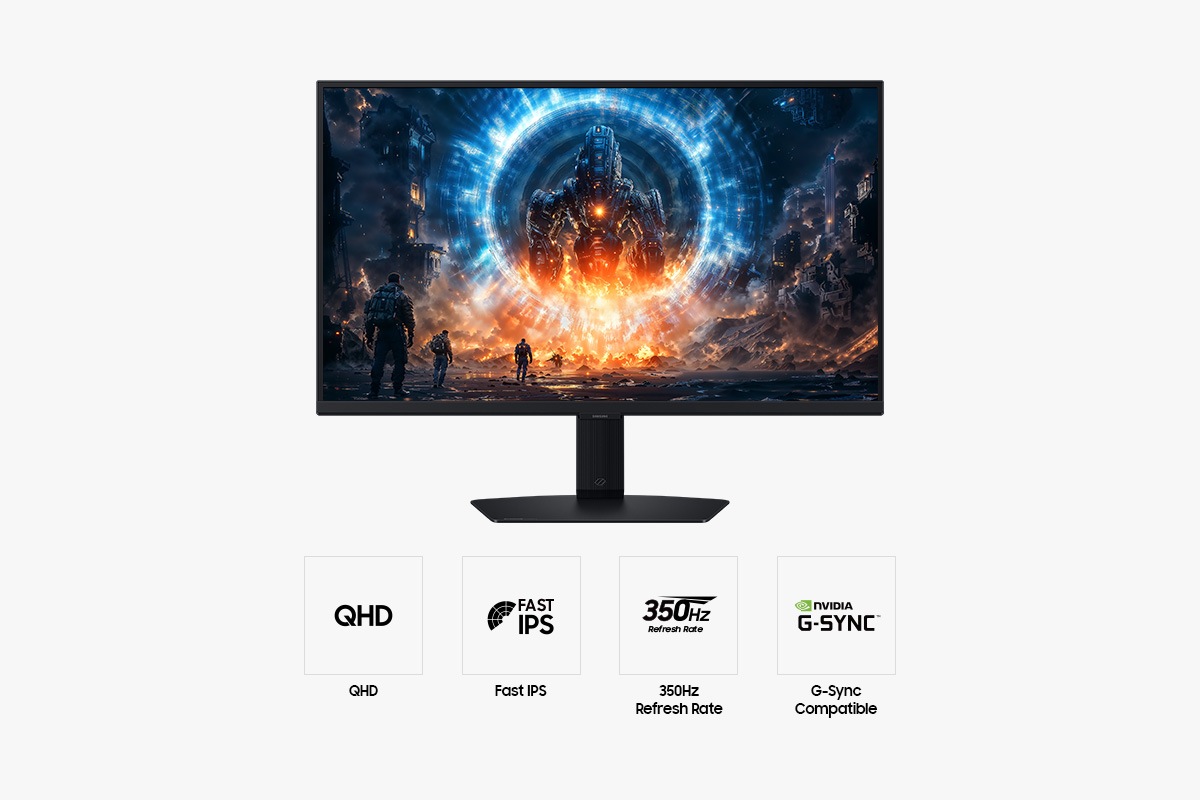 27" Odyssey G6 G60F QHD 350Hz Gaming Monitor Black