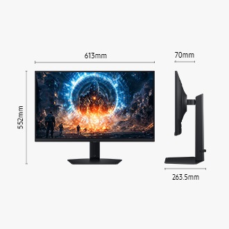 27" Odyssey G6 G60F QHD 350Hz Gaming Monitor Black