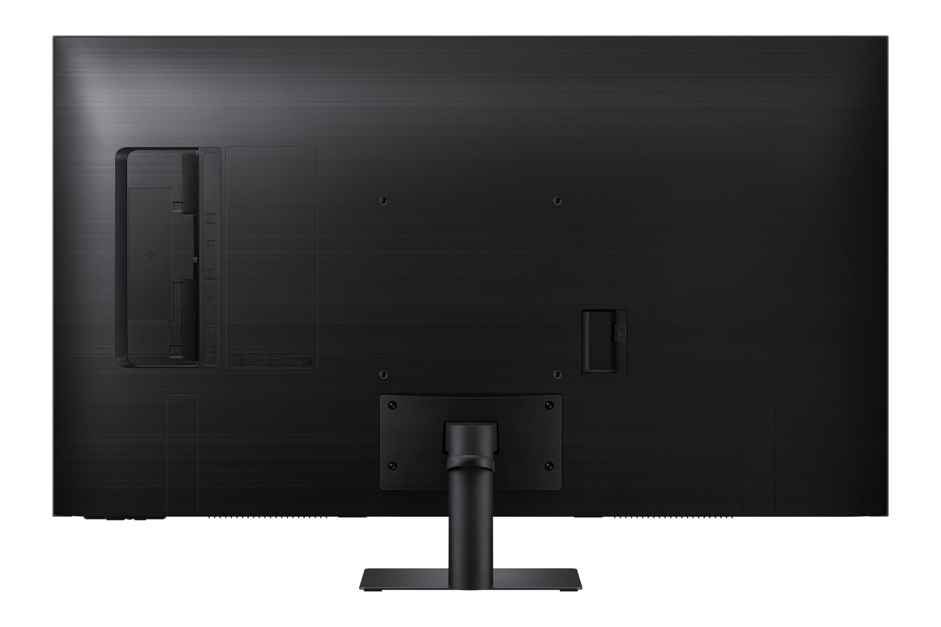Rear of black 43 inch Samsung Smart Monitor M7.