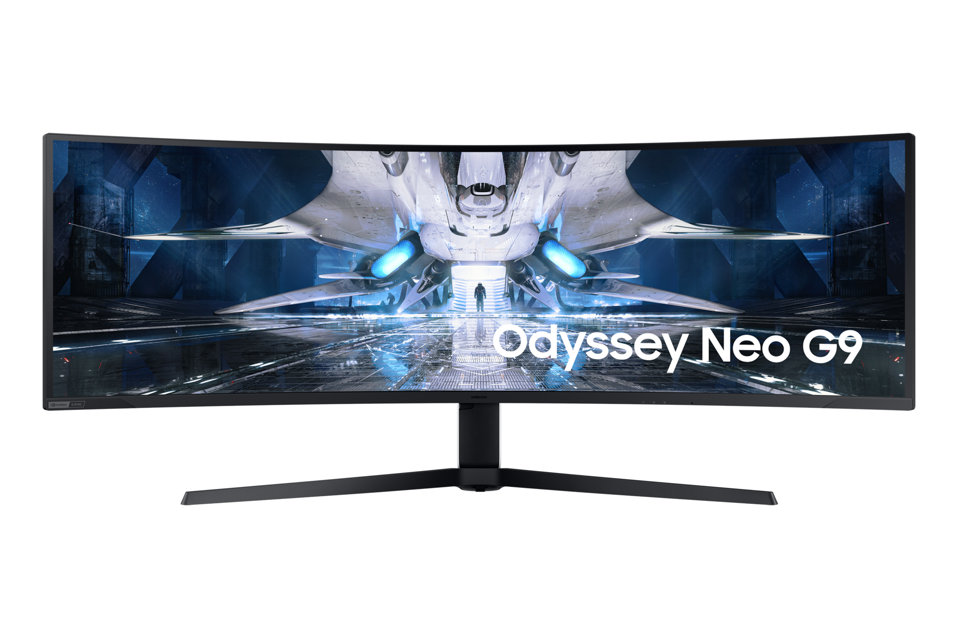 Samsung Odyssey Neo G9 memiliki desain layar lengkung yang memberi bidang pandang luas. Monitor gaming PC lengkung ini dilengkapi sistem speaker internal yang memberikan suara yang kaya dan imersif. 