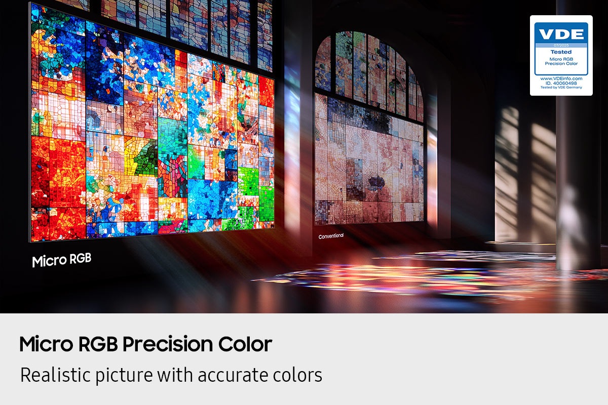 115" Micro RGB R95H 4K Samsung Vision AI Smart TV (2025) Silver