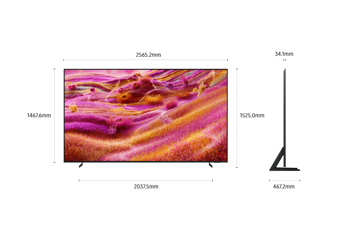 115" Neo QLED QN90F 4K Samsung Vision AI Smart TV (2025) Black