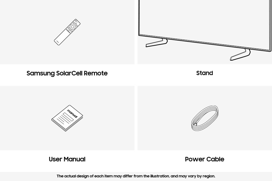 What's in the box for Samsung 2025 QLED Q8F