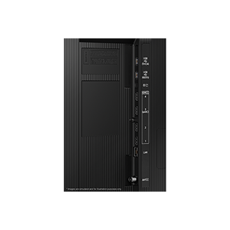 Samsung 2025 Neo QLED QN80F has USB, HDMI, LAN, antenna ports and etc. on the side.