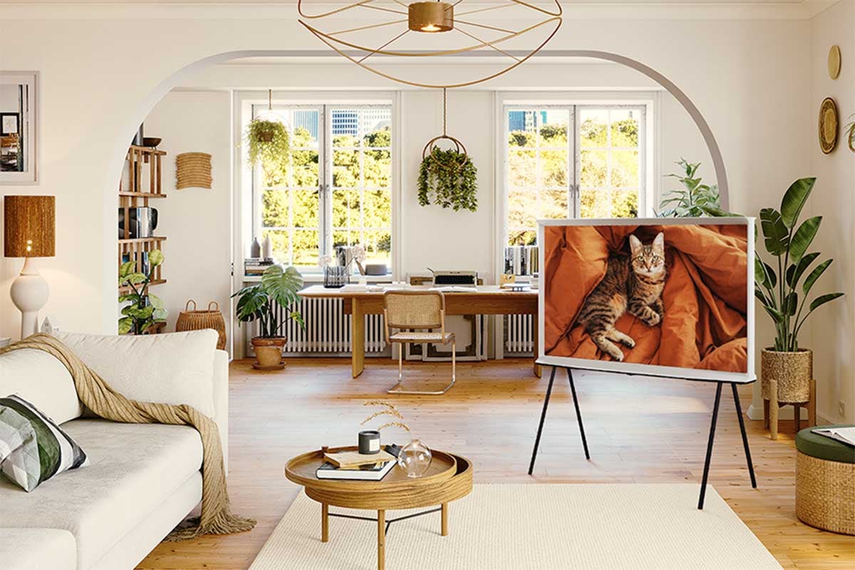 The Frame in a dining room.