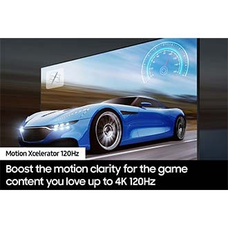 In a game, a racecar is so blazing-fast, it jumps off the screen.