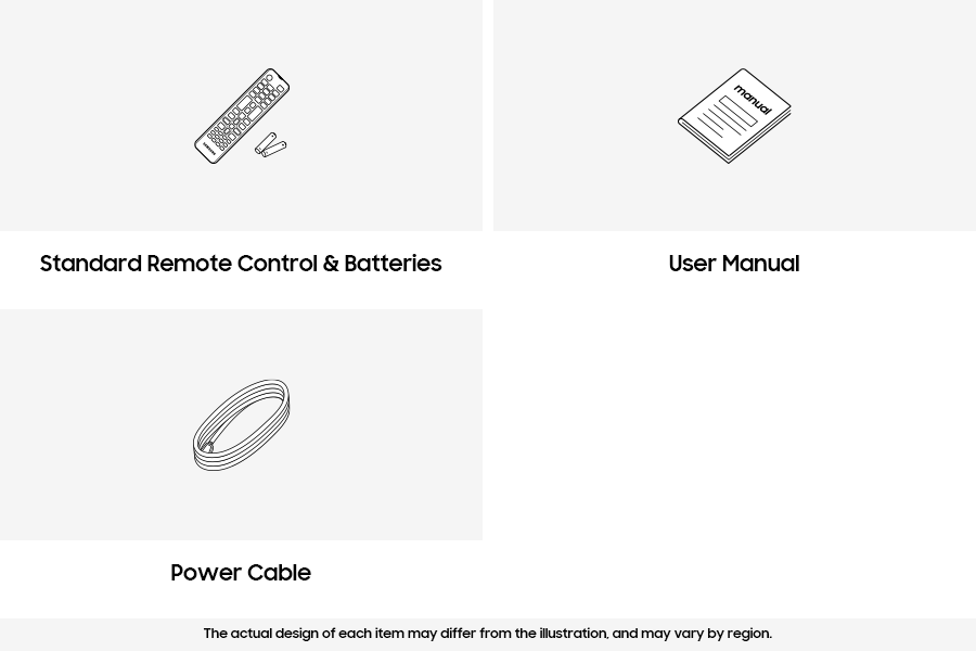 What's in the box for Samsung 2025 QLED 4K QEF1