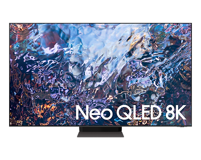 NEO QLED 8K Full HD TV (QA55QN700AKXXD) warna silver, tampilan depan