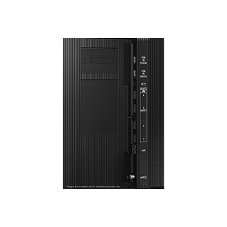 Samsung 2025 Neo QLED QN80F has USB, HDMI, LAN, antenna ports and etc. on the side.