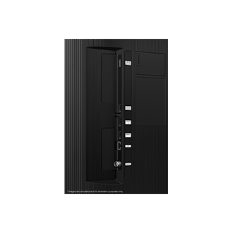 Samsung 2025 QLED Q7F has USB, HDMI, LAN, antenna ports and etc. on the side.