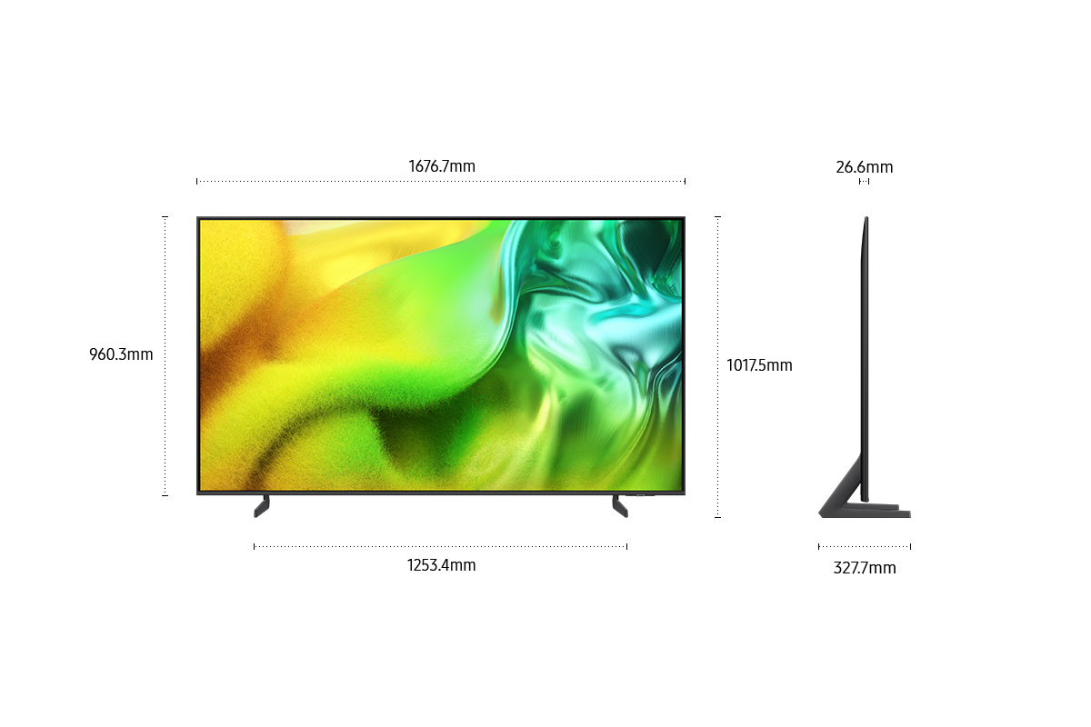75" Neo QLED QN1EH 4K Samsung Vision AI Smart TV (2026) Titanium Gray