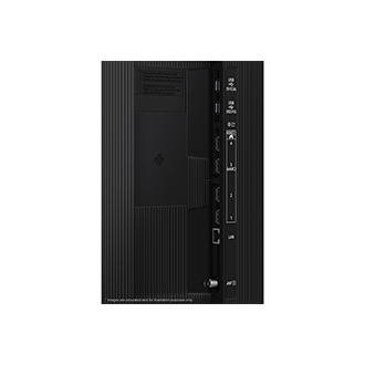 Samsung 2025 Neo QLED QN70F has USB, HDMI, LAN, antenna ports and etc. on the side.