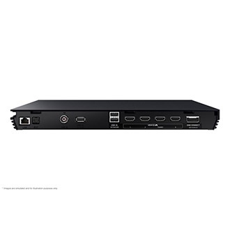 Samsung 2024 Neo QLED 8K QN900D has USB, HDMI, LAN, atenna ports and etc. on Attachable Slim One Connect