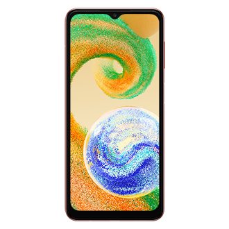 HP Samsung A04s hadir dengan triple camera 50.0 MP + 2.0 MP + 2.0 MP, layar 90Hz. Cek harga Samsung A04s Orange Copper resmi SEIN di website Samsung ID.