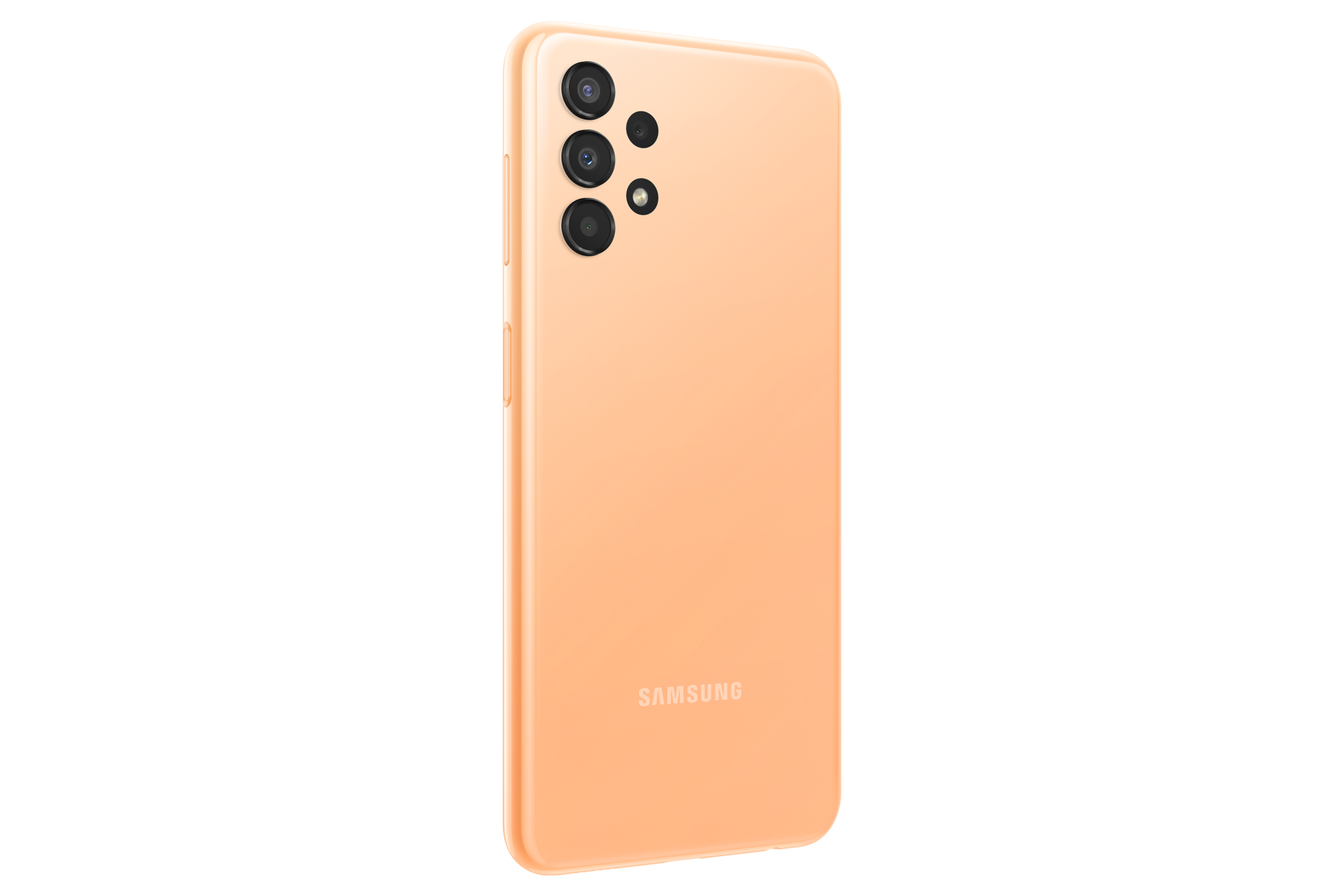 Detail kamera Samsung Galaxy A13 warna orange 6GB RAM dengan quad camera resolusi 50MP, sensor ultrawide 120 derajat. Beli Samsung A13 harga dan garansi resmi SEIN di website Samsung Indonesia.